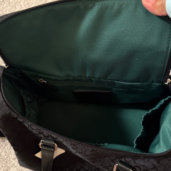 Coach Black Signature Train Case - Picture 3 of 6